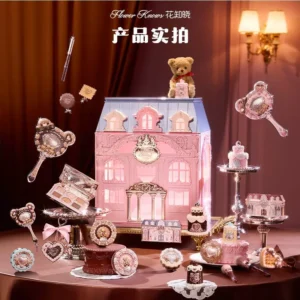 【 Universal Gift 】 Flower Knows Sweetheart Bear Gift Box, Allin Gift Box, Cosmetics Set, Holiday Gift